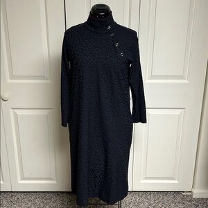 J. McLaughlin Christabel Dress in Posh Cheetah Jacquard - Size XS